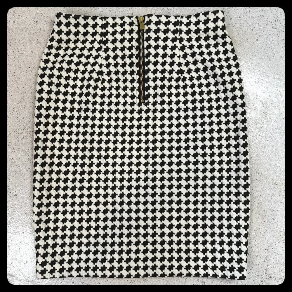 Philosophy Republic Houndstooth Pencil Skirt Y2K 2010's Business Casual Bodycon‎ - Picture 2 of 7